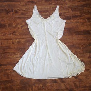 VINTAGE Valisere - Ivory Slip Dress